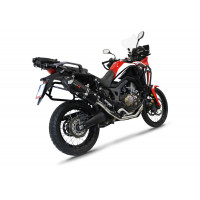 Honda CRF 1000L Africa Twin 2016 - 2019 Dominator teljes kipufogó rendszer Collector Silencer HP7 BLACK + dB killer medium
