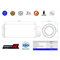 Dominator - Honda CBR 250 R 2011 - 2013 kipufogó GP BLACK