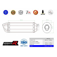 Honda CB 900F HORNET 2002 - 2007 Dominator kipufogó HP1 BLACK + dB killer medium