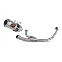Dominator - Honda VTR 250 2009 - 2015 Teljes kipufogó rendszer, összekötőcső + kipufogó GP + dB killer