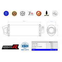 Dominator - TXC 310 R kipufogó MX2 2013 - 2014
