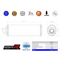 Dominator - ZX6R kipufogó OVAL 1998 - 2002