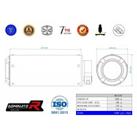 Kawasaki ZX10R 2008 - 2010 Dominator kipufogó GP + dB killer medium