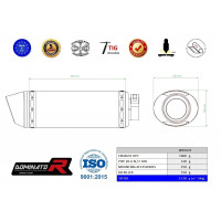Dominator - ER-6 N / F 650 kipufogó HP2 2006 - 2008