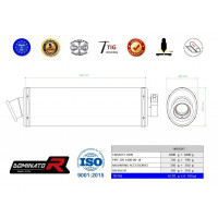 Kawasaki ZZR 1400 2006 - 2011 Dominator kipufogó OV + dB killer medium