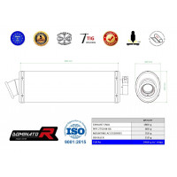 Dominator - Kawasaki Z750 2004 - 2006 kipufogó OV