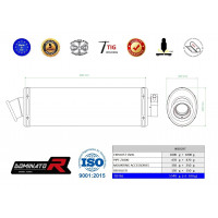 Dominator - Z1000 Homologated kipufogó OVAL 2003 - 2006