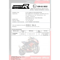 Z1000 E-jeles Dominator kipufogó OVAL 2003 - 2006