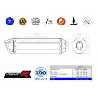 Z1000 E-jeles Dominator kipufogó HP1 2003 - 2006