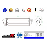 Kawasaki Z1000 2003 - 2006 Dominator kipufogó HP1 + dB killer medium