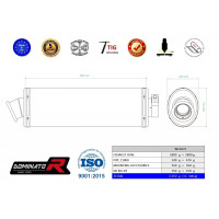 Z1000 E-jeles Dominator kipufogó OVAL 2007 - 2009