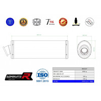 Dominator - ZX6R kipufogó OVAL 1995 - 1997