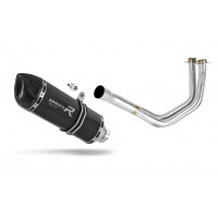 Kawasaki VERSYS 650 2015 - 2020 Dominator teljes kipufogó rendszer Collector Silencer HP1 BLACK + dB killer medium