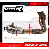 Dominator - Z900 Exhaust Cat Eliminator DECAT 2017 - 2019