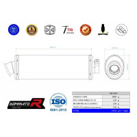 Dominator - EX400 NINJA 400 SE kipufogó OVAL 2018 - 2019