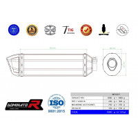 Dominator - Z 1000 SX kipufogó HP1 2010 - 2013