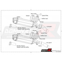Dominator - Z1000 Homologated kipufogó HP1 2014 - 2016