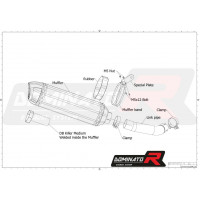 Dominator - VERSYS 1000 Homologated kipufogó HP1 2019 - 2021
