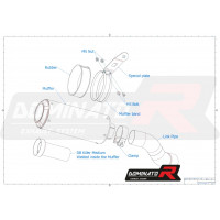 Dominator - Kawasaki Z 900 2020 - 2023 EU Approved kipufogó GP
