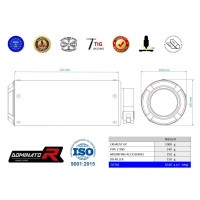 Dominator - Kawasaki Z 900 2020 - 2023 kipufogó GP