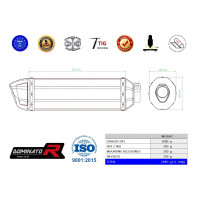 Dominator - Kawasaki Z 900 2020 - 2023 EU Approved kipufogó HP1