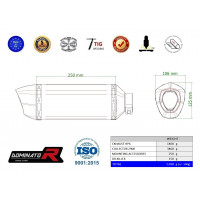Dominator - Kawasaki Z 900 2020 - 2023 Teljes kipufogó rendszer, összekötőcső + kipufogó HP6 BLACK