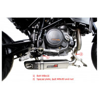 KTM 690 Duke 2008 - 2011 Dominator kipufogó HP4 + dB killer medium
