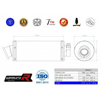 Dominator - KTM 990 SUPER Duke 2005 - 2013 kipufogó GP1