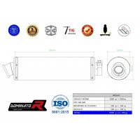 Dominator - 990 SMT Supermoto Touring kipufogó ROUND