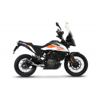 Dominator - KTM 390 Adventure Exhaust FULL SYSTEM Silencer GP 1 BLACK 2020 - 2022
