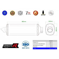 Dominator - KTM 1290 Super Adventure 2021 - 2022 Teljes kipufogó rendszer P7
