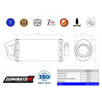 Dominator - KTM RC 390 2022 - 2023 kipufogó HP3 BLACK + db killer