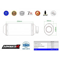 Dominator - KTM RC 125 2022 - 2023 Teljes kipufogó rendszer OV G2 + db killer