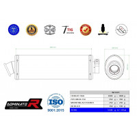 Dominator - BREVA ie 750 kipufogó OVAL 2003 - 2009