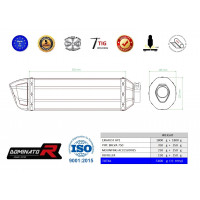 Moto Guzzi BREVA ie 750 2003 - 2009 Dominator kipufogó HP1 + dB killer medium
