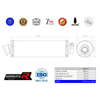 Piaggio Vespa GTS 125 2007 - 2012 Dominator kipufogó ST + dB killer medium