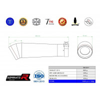 Suzuki GSXR 600 K6 K7 2006 - 2007 Dominator kipufogó GP2 + dB killer medium