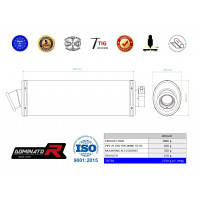 Dominator - XF 650 Freewind kipufogó OVAL 1997 - 2003