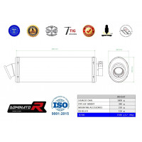 Suzuki GSF 650 BANDIT N / S 2007 - 2016 Dominator kipufogó OV + dB killer medium