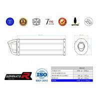 Dominator - SV 1000 N kipufogó HP1 2003 - 2007