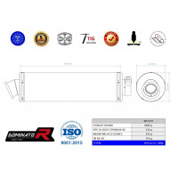 Dominator - DL 650 V-STROM Homologated kipufogó ROUND 2004 - 2006