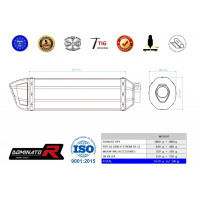Dominator - Suzuki DL 1000 V-Strom 2002 - 2012 kipufogó HP1