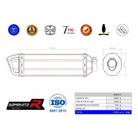 Dominator - Suzuki GS 500E 1989 - 2009 Teljes kipufogó rendszer HP1