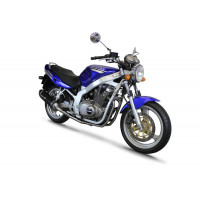 Suzuki GS 500E 1989 - 2009 Dominator teljes kipufogó rendszer Collector Silencer HP1 BLACK + dB killer medium