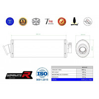 Dominator - Suzuki GSXF 650 2007 - 2016 EU Approved kipufogó OV