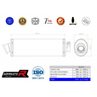 Suzuki GSXR 1300 Hayabusa 2008 - 2019 Dominator kipufogó OV + dB killer medium