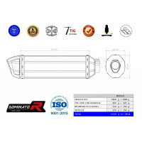 Suzuki GSXR 1300 Hayabusa 2008 - 2019 Dominator kipufogó HP1 + dB killer medium