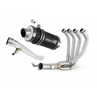 Suzuki GSF 650 BANDIT N / S 2005 - 2006 Dominator teljes kipufogó rendszer Collector Silencer GP1 BLACK + dB killer medium