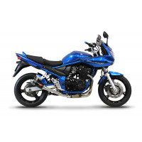 Suzuki GSF 650 BANDIT N / S 2005 - 2006 Dominator teljes kipufogó rendszer Collector Silencer GP1 BLACK + dB killer medium