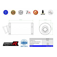 Dominator - Suzuki GSXR 1000 K1 - K4 2001 - 2004 kipufogó Bolt-on GP1